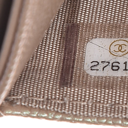 Chanel Iridescent Caviar Quilted Card Holder Beige 8 of 9