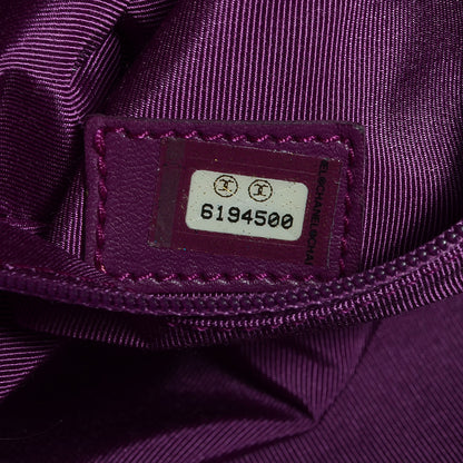 Chanel Rabbit Fur Shoulder Bag Dark Purple 7 of 7