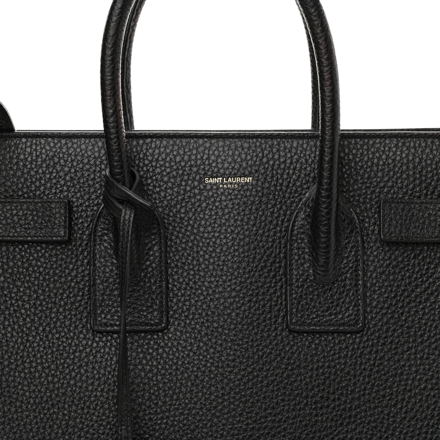 Grained Calfskin Small Sac De Jour Black