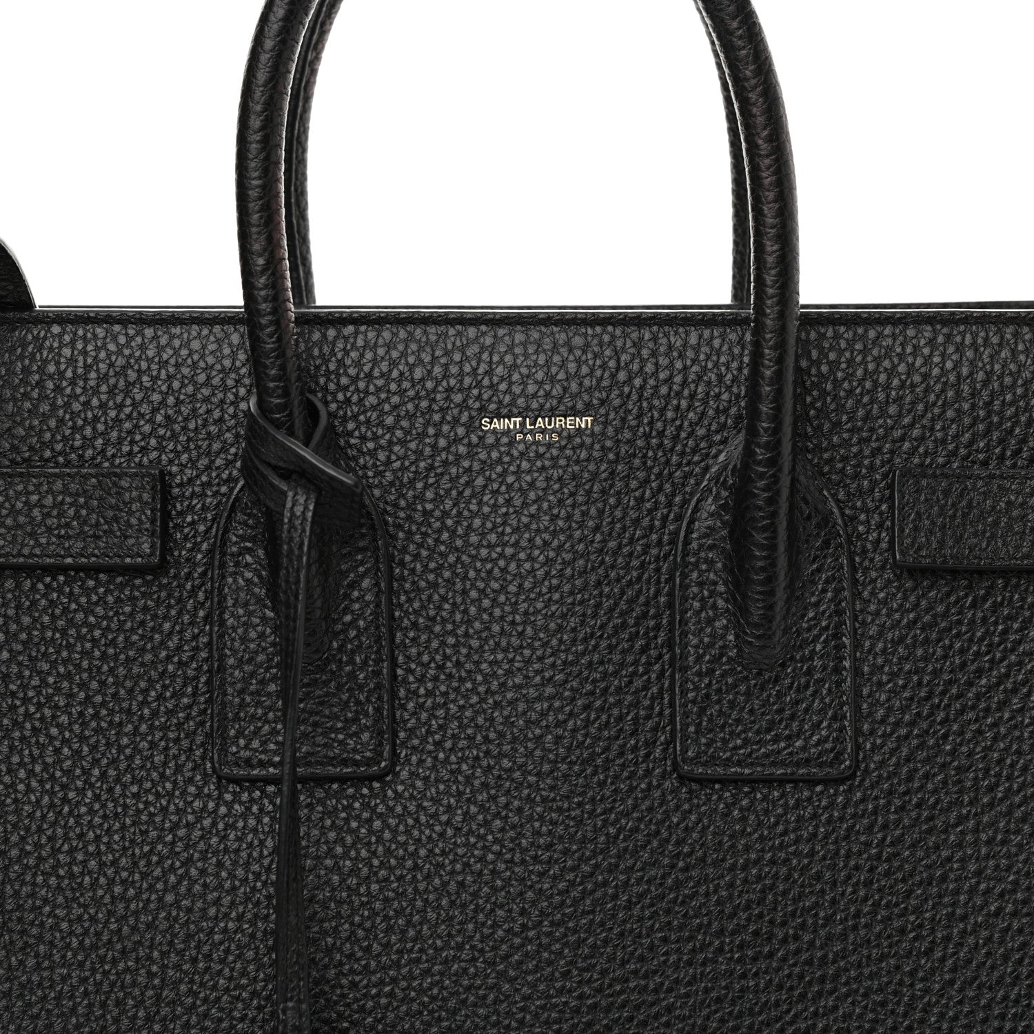 Saint Laurent Grained Calfskin Small Sac De Jour Black 10 of 13