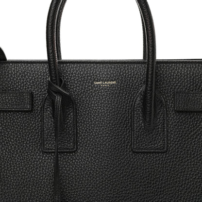 Saint Laurent Grained Calfskin Small Sac De Jour Black 10 of 13