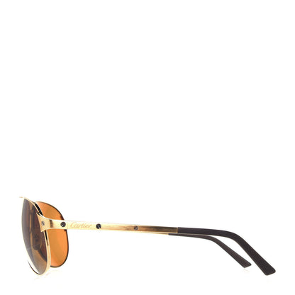 Cartier Santos Dumont Aviator Sunglasses A08A90F Gold 4 of 10