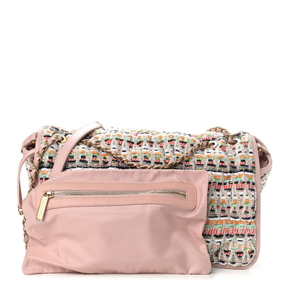 Chanel Tweed Bag Pink Flap Multicolor 3 of 10
