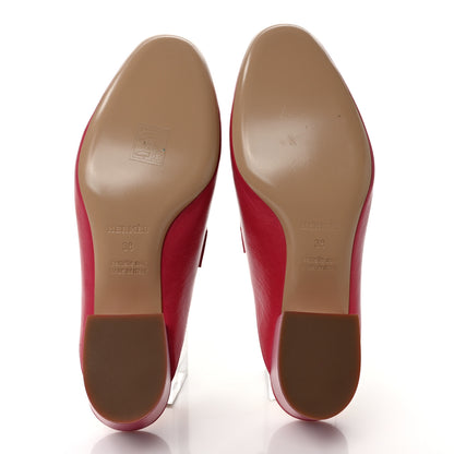 Hermes Goatskin Tuileries Mules 38 Rouge Azalee 5 of 9