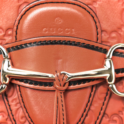 Gucci Guccissima Large Emily Chain Shoulder Bag Sun Orange 11 of 14
