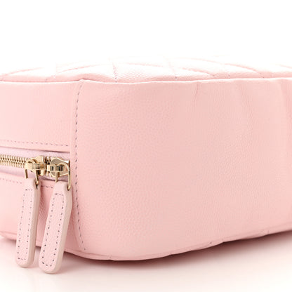 Chanel Caviar Quilted Medium Curvy Pouch Cosmetic Case Light Pink 6 of 11