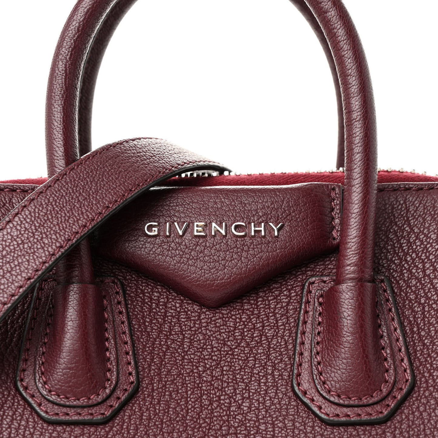 Sugar Goatskin Mini Antigona Oxblood