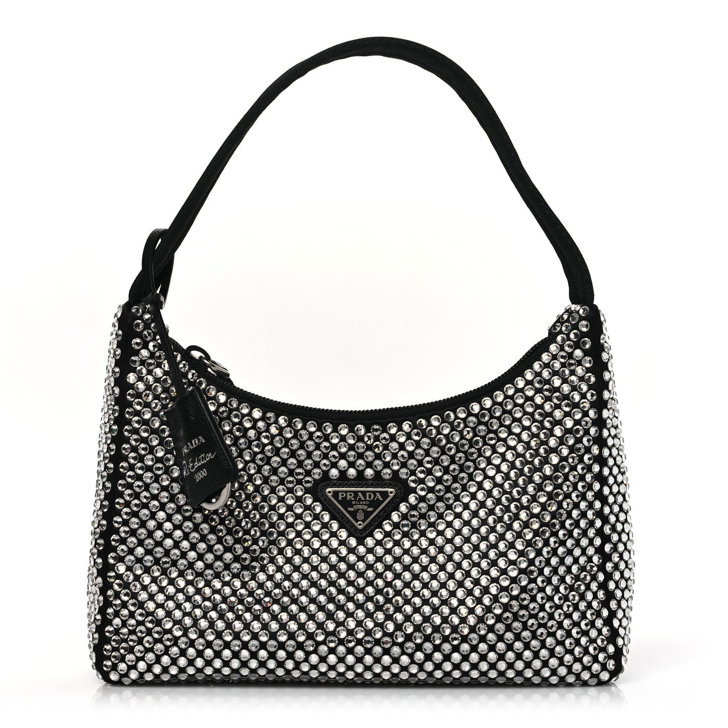 Satin Crystal Mini Re-Edition 2000 Bag Cristal