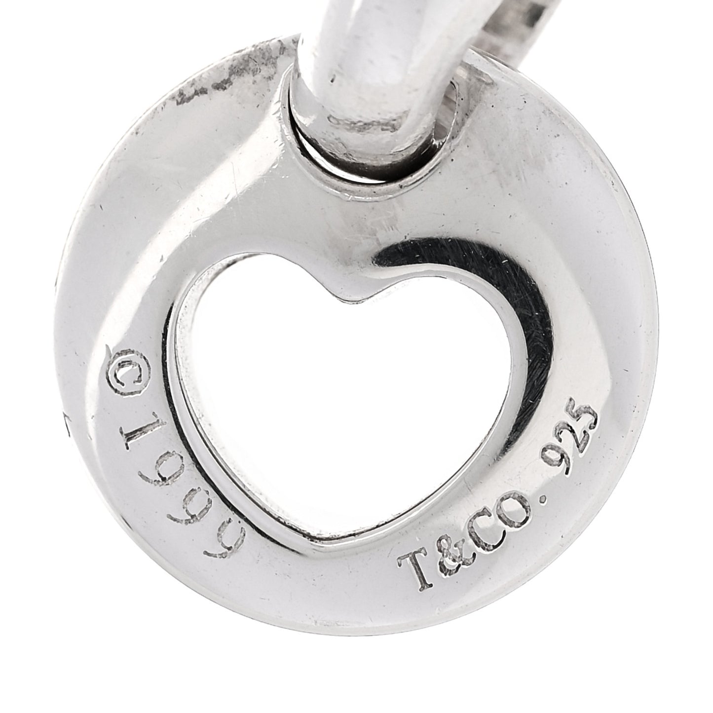 Sterling Silver Heart Stencil Earrings