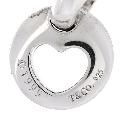 Tiffany Sterling Silver Heart Stencil Earrings 4 of 5
