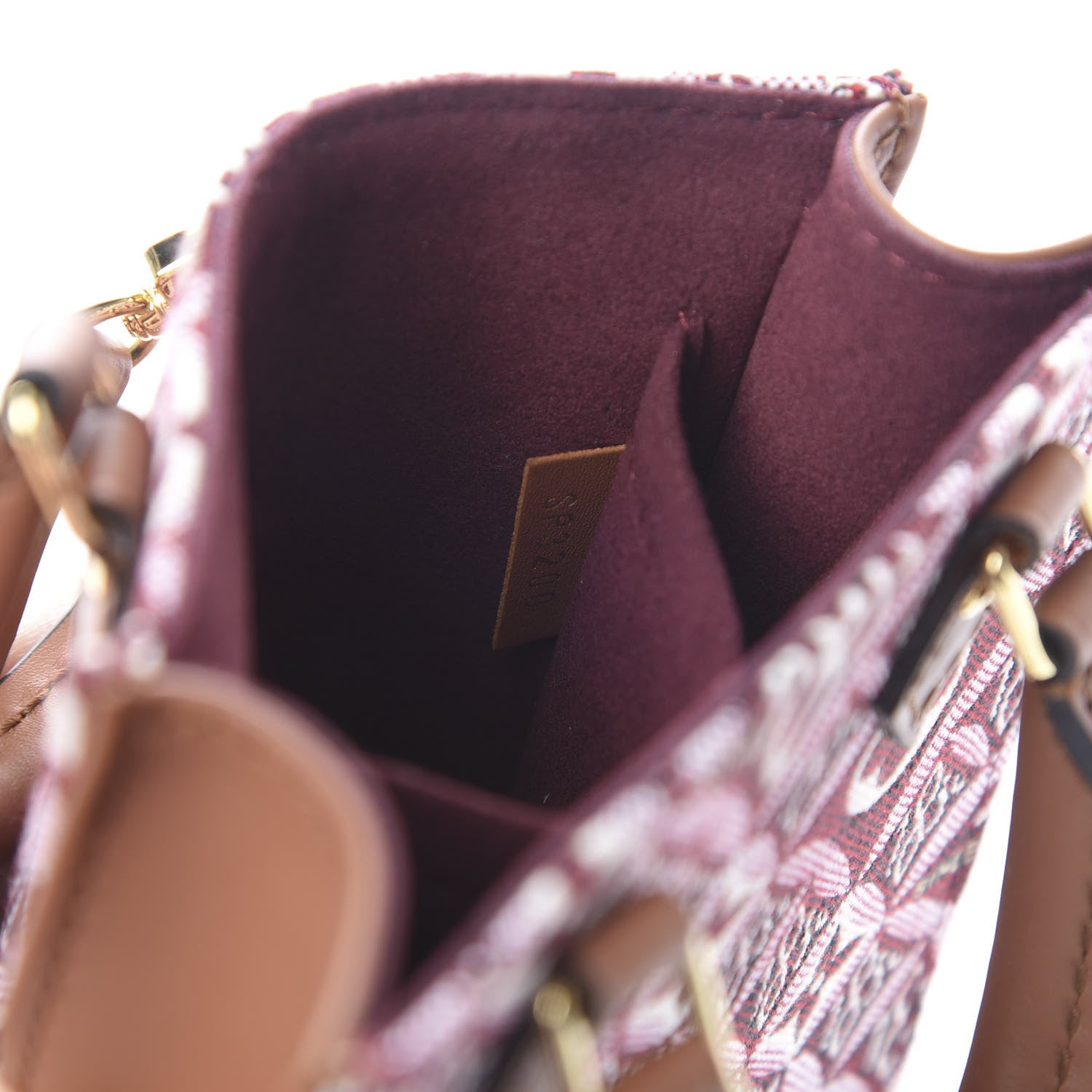 Louis Vuitton Jacquard Since 1854 Petit Sac Plat Bordeaux 6 of 10