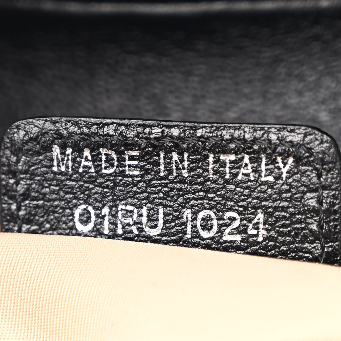 Shiny Goatskin Saddle Bag Black