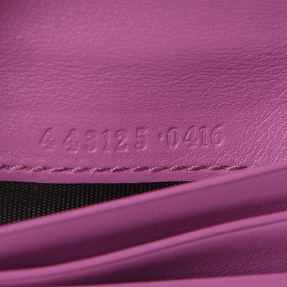 Gucci Calfskin Matelasse GG Marmont Card Case Candy Mousse 7 of 15