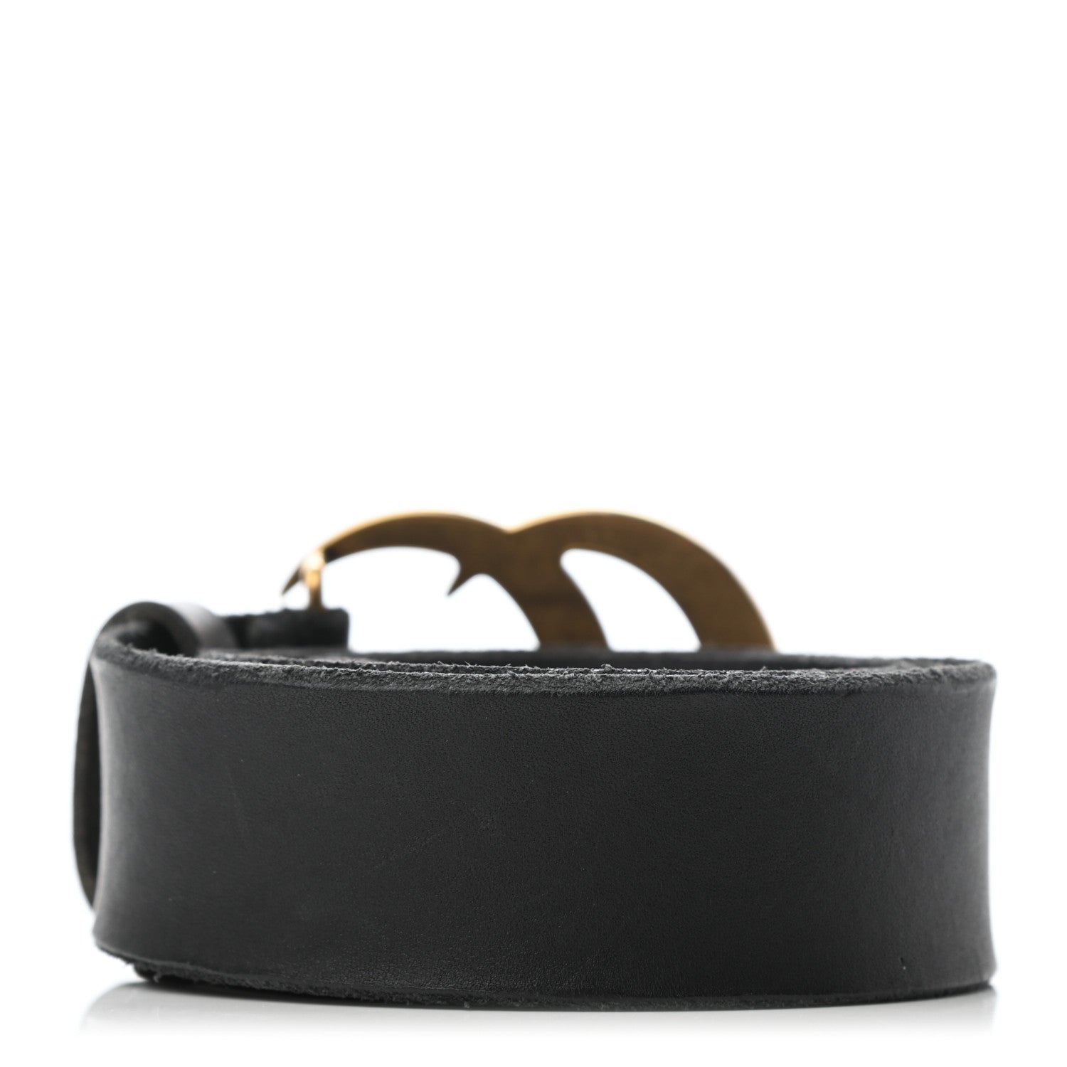 Gucci Faded Calfskin Double G 40mm Belt 80 32 Black 2 of 5