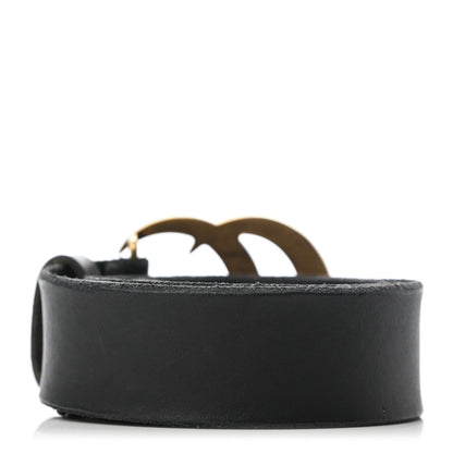 Gucci Faded Calfskin Double G 40mm Belt 80 32 Black 2 of 5