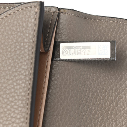 Chloe Calfskin Georgia Flap Wallet Motty Grey 7 of 8
