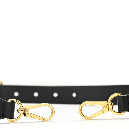 Louis Vuitton Grained Calfskin Adjustable Shoulder Strap Black 3 of 3