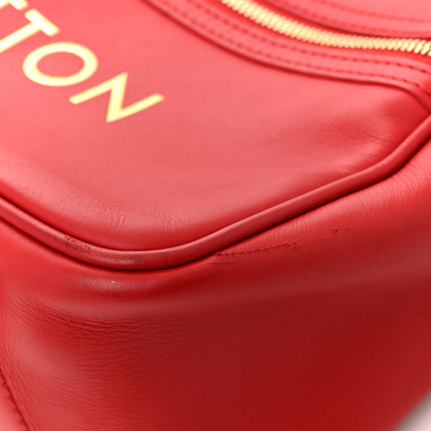 Louis Vuitton Supple Calfskin Paname Take Off Flight Overseas Bag Red 11 of 17