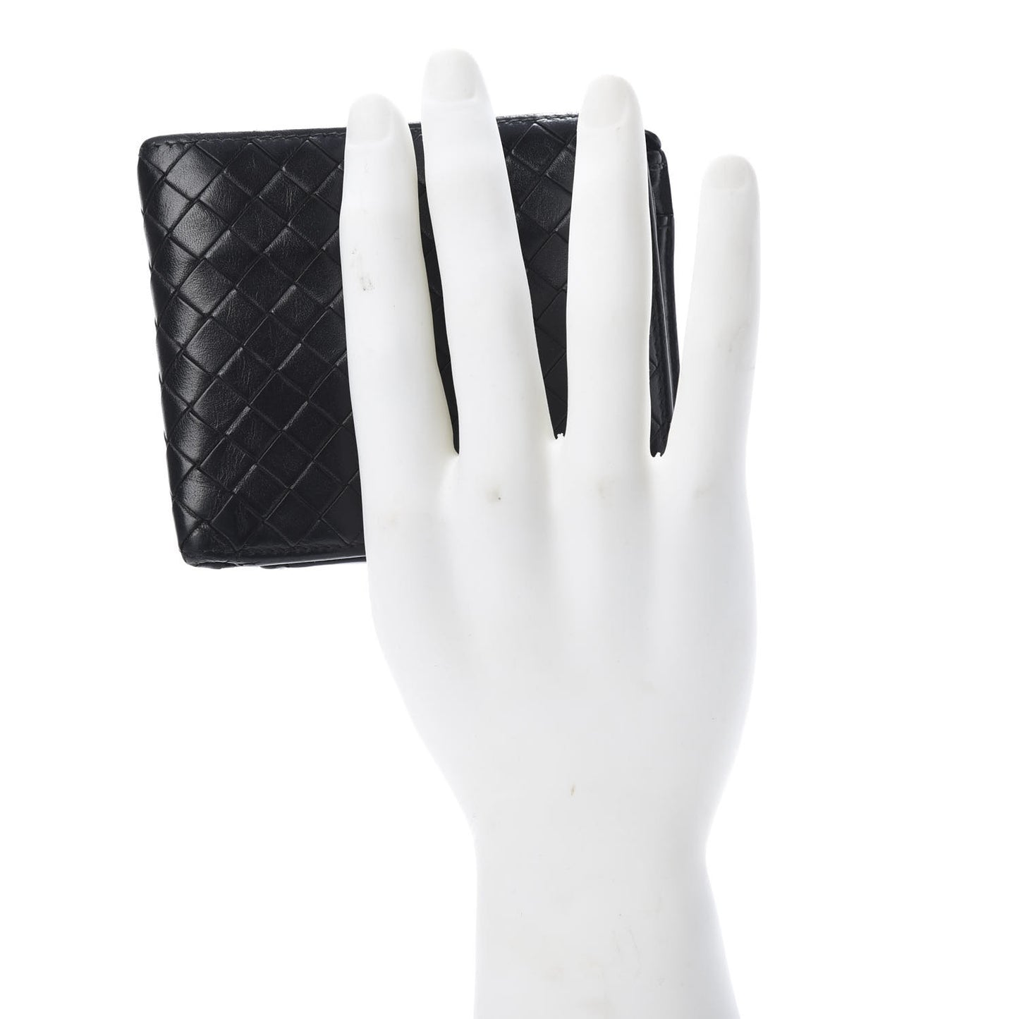 Nappa Intrecciato Bi-Fold Wallet Black