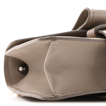 Chloe Shiny Goatskin Calfskin Mini Aby Chain Shoulder Bag Motty Grey 9 of 10