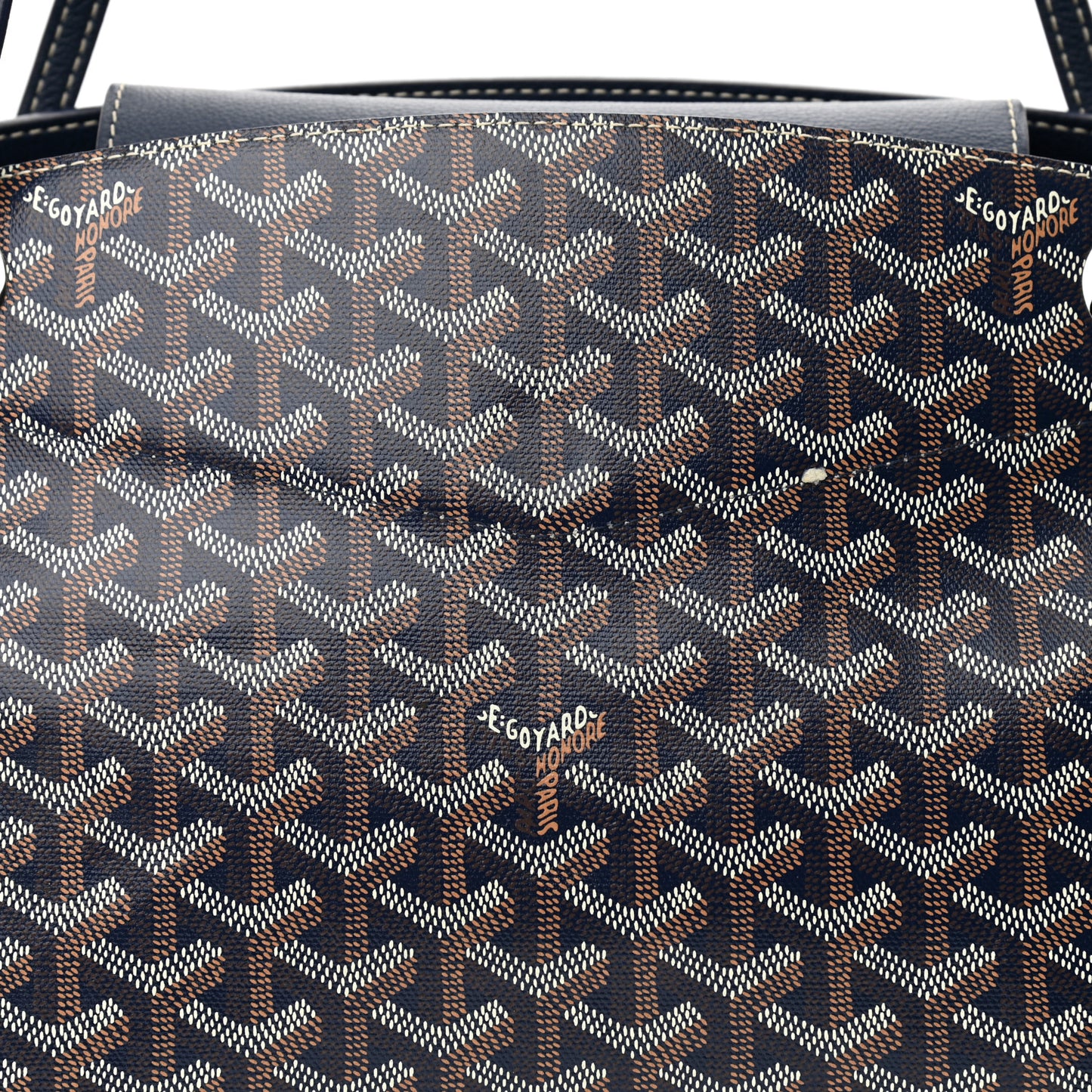 Goyardine Rouette PM Bleu Marine