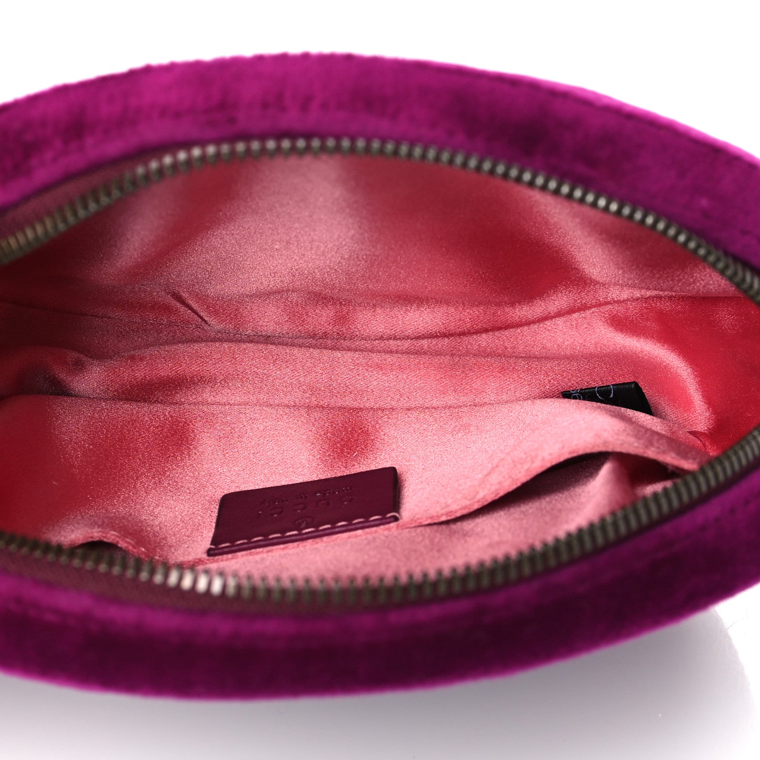 Gucci Velvet Matelasse GG Marmont Belt Bag Fuchsia 85 34 Violet Cyclamen 4 of 15