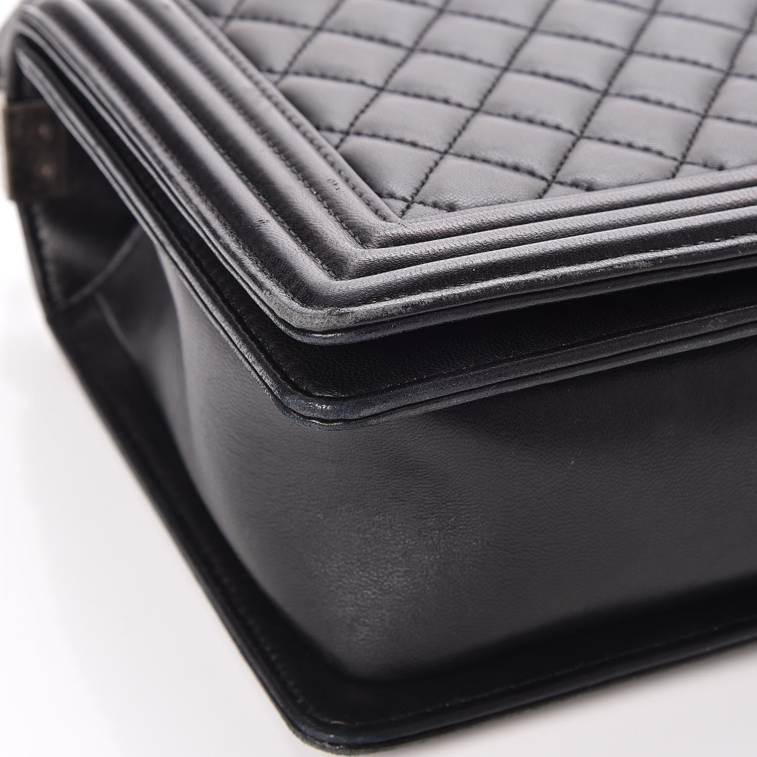 Chanel Lambskin Quilted New Medium Boy Flap Black 9 of 10