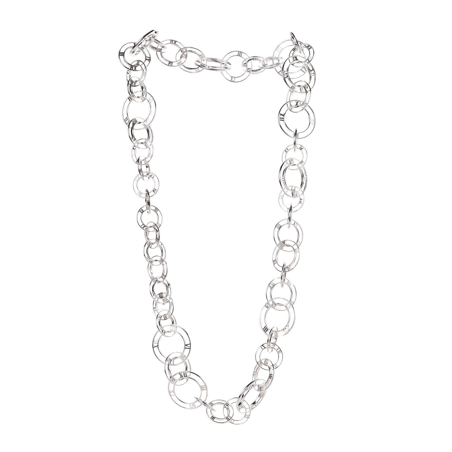 Tiffany Sterling Silver Atlas Link Necklace 3 of 5