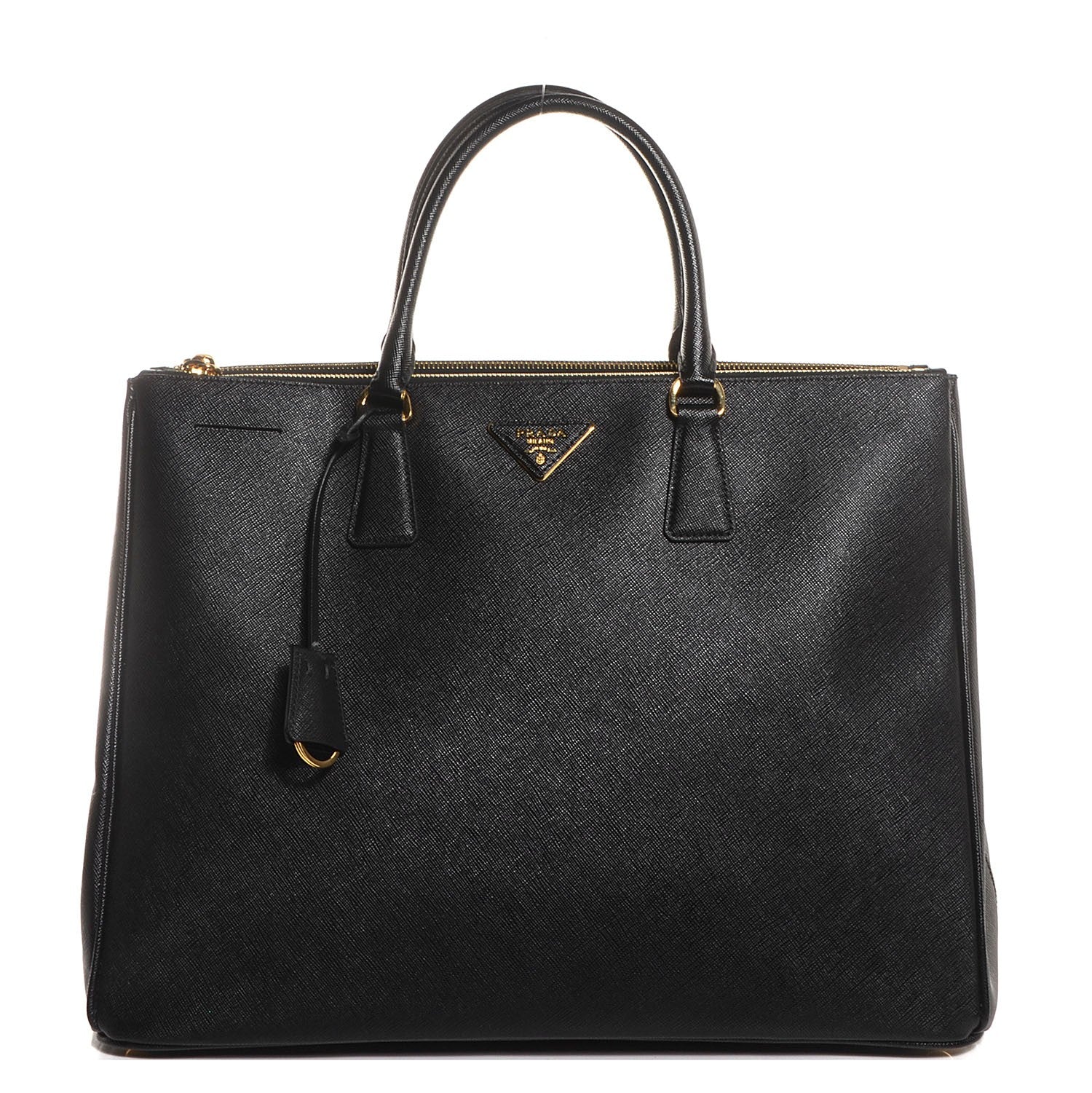 Prada Saffiano Lux Extra Large Galleria Double Zip Tote Black 1 of 10