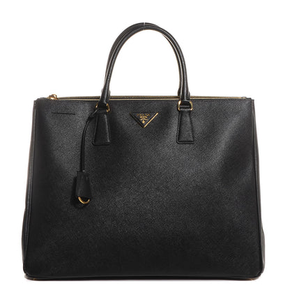 Prada Saffiano Lux Extra Large Galleria Double Zip Tote Black 1 of 10