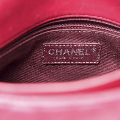 Chanel Lambskin Quilted Large Daily Supple Flap Dark Pink 10 of 17