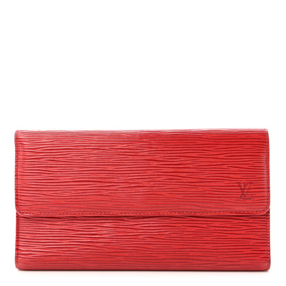 Louis Vuitton LOUIS VUITTON Epi Porte Tresor International Wallet Castillan Red 1 of 12