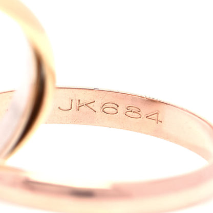 Cartier 18K Pink Yellow White Gold Small Trinity Ring 49 4.75 5 of 5