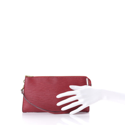 Louis Vuitton Epi Pochette Accessories 24 Castillan Red 2 of 8