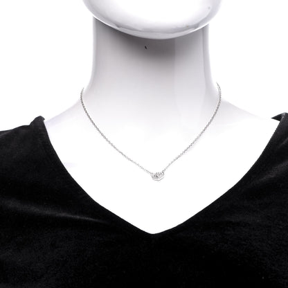 Cartier 18K White Gold Diamond Extra Small C Hearts And Symbols Necklace 2 of 6
