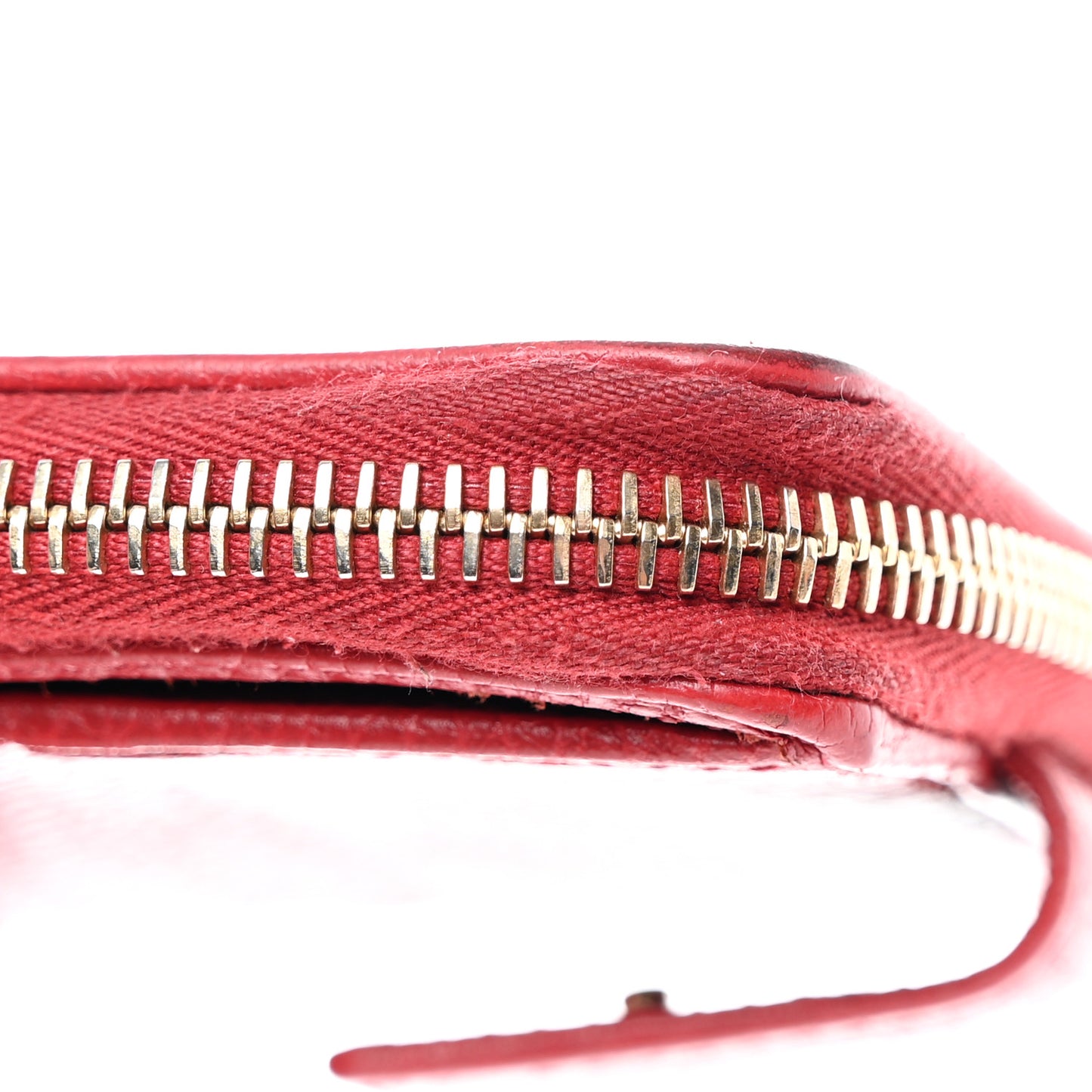 Monogram Dollar Calfskin Zip Around French Flap Wallet Beige Ebony Rosso