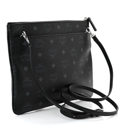 MCM Visetos Medium Crossbody Pouch Black 3 of 10