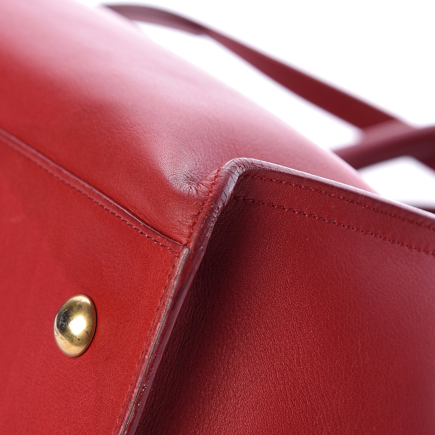 Calfskin Small Classic Y Cabas Rouge Orient