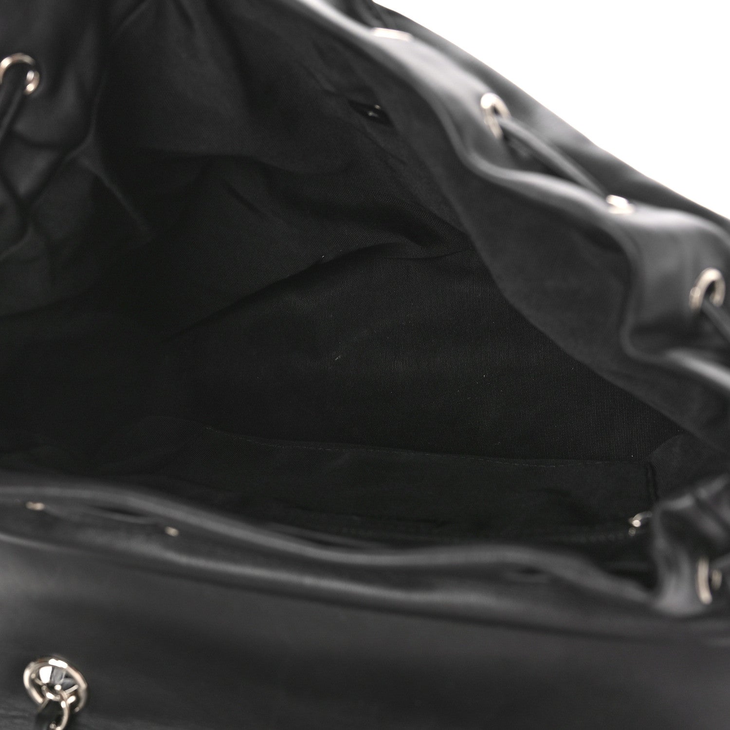 Chanel Calfskin Chevron Quilted Large Urban Spirit Backpack Black 5 of 9