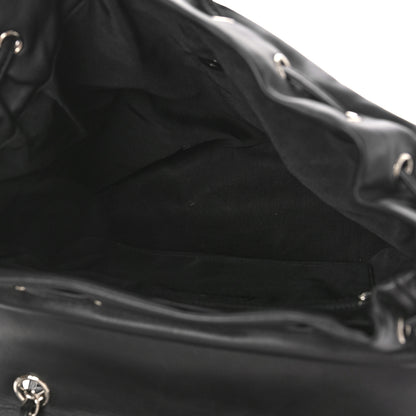 Chanel Calfskin Chevron Quilted Large Urban Spirit Backpack Black 5 of 9