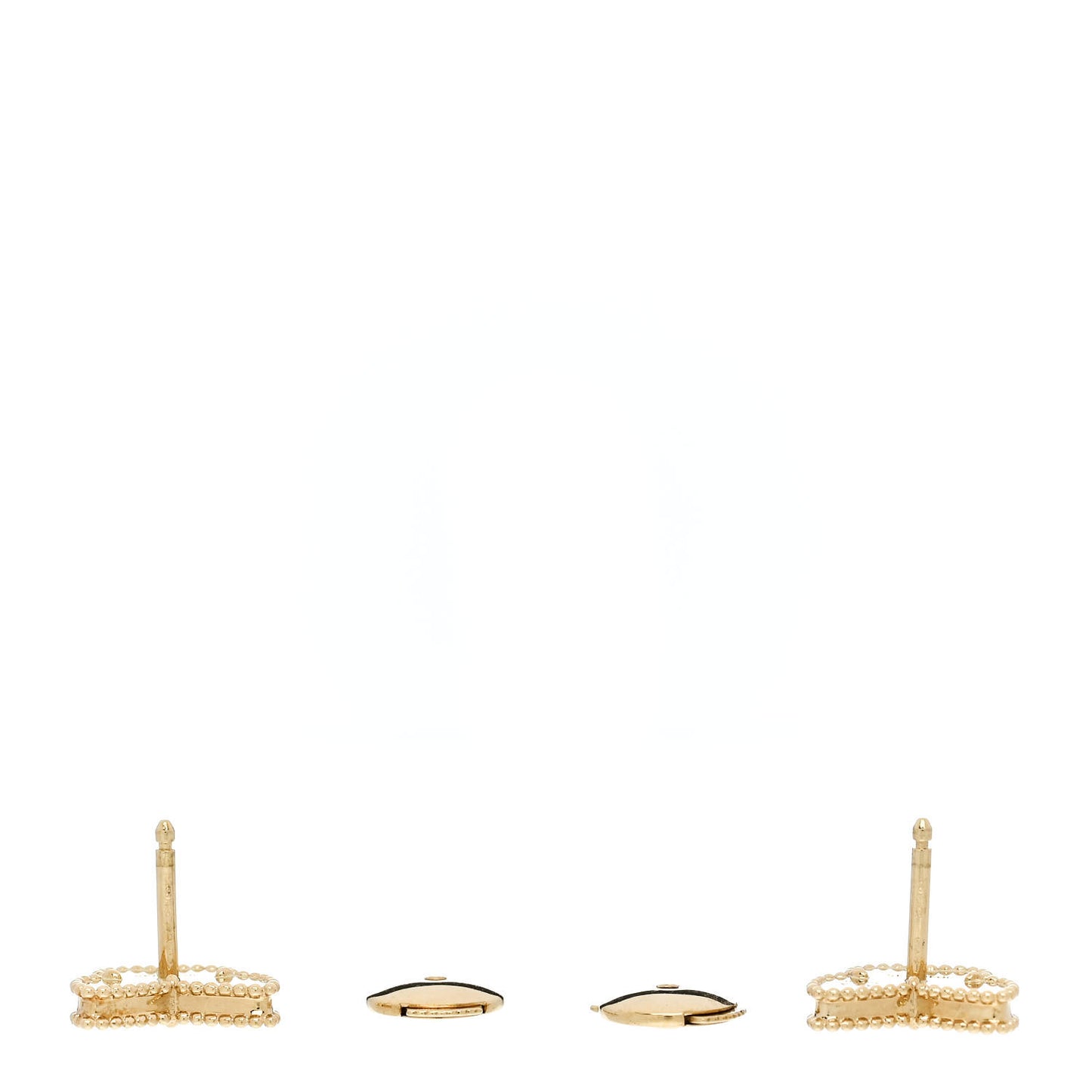 18K Yellow Gold Mother of Pearl Sweet Alhambra Butterfly Earrings