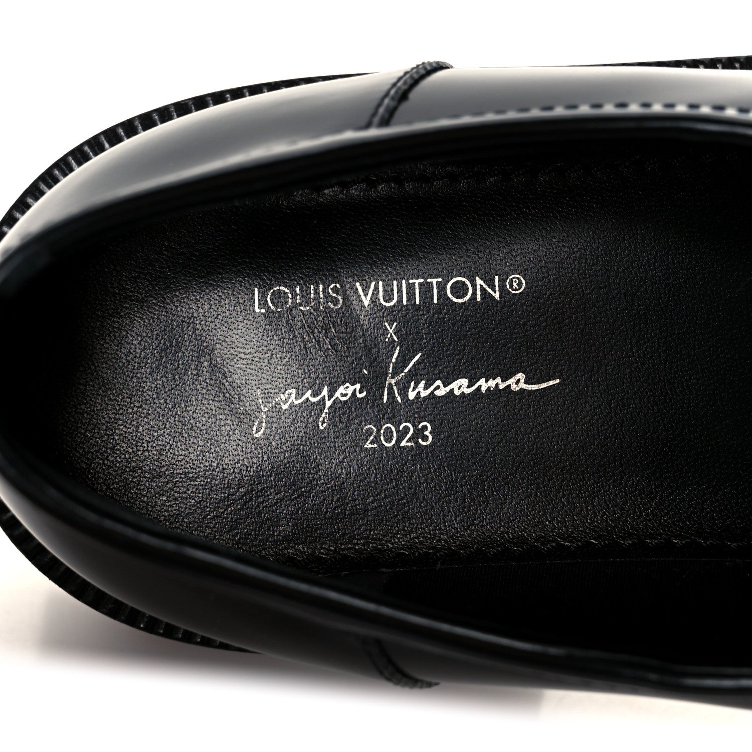 Louis Vuitton x Yayoi Kusama Academy Leather Loafers 38 Black 8 of 10