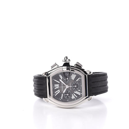 Cartier Stainless Steel Nylon 42mm Roadster Chronograph Automatic Watch Black 3 of 6