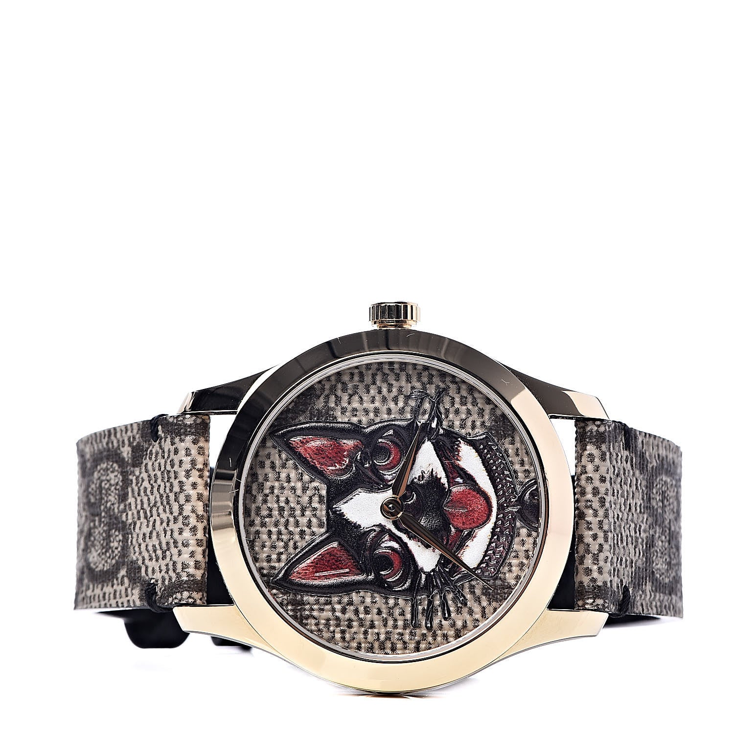 Gucci Stainless Steel Canvas 38mm G-Timeless GG Supreme Bosco Quartz Watch Brown 3 of 7