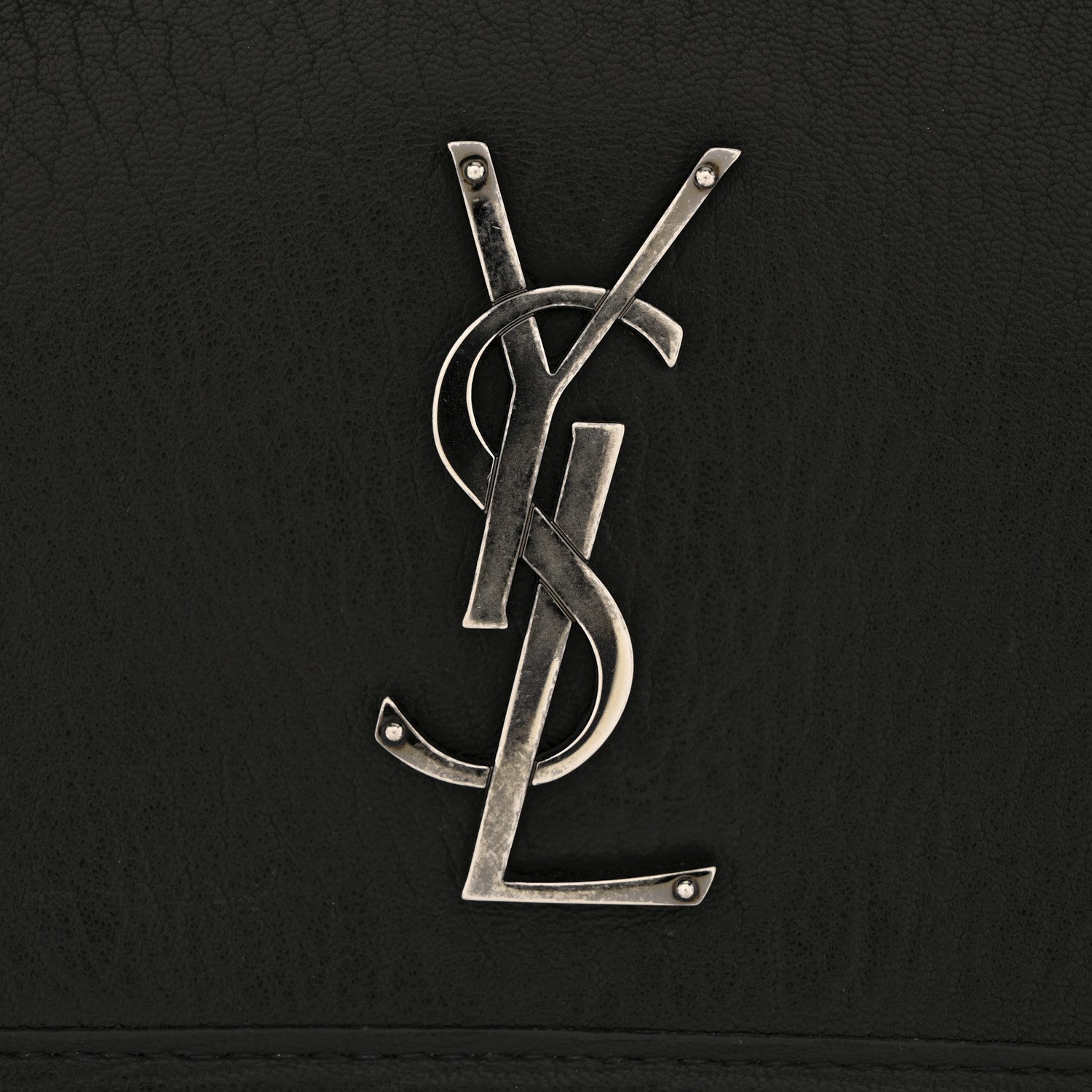 Saint Laurent Grained Lambskin Monogram Medium Niki Chain Satchel Black 12 of 12