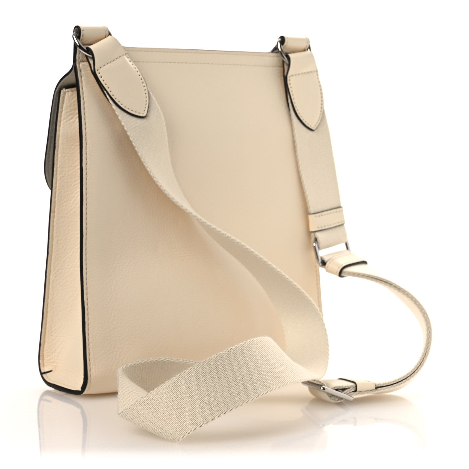 Mulberry Grain Calfskin Small New Antony Messenger Crossbody Eggshell 3 of 12