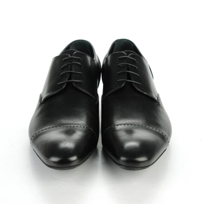 Louis Vuitton Calfskin Mens Captoe Derby Shoes 9 Black 2 of 7
