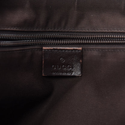 Gucci Monogram Medium Double Buckle Flap Messenger Bag Beige Dark Brown 10 of 12