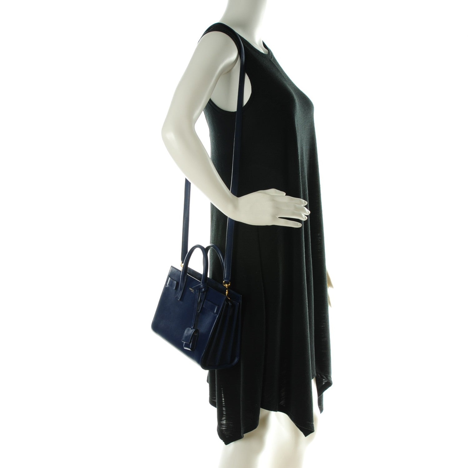 Saint Laurent Calfskin Nano Sac De Jour Royal Blue 2 of 6
