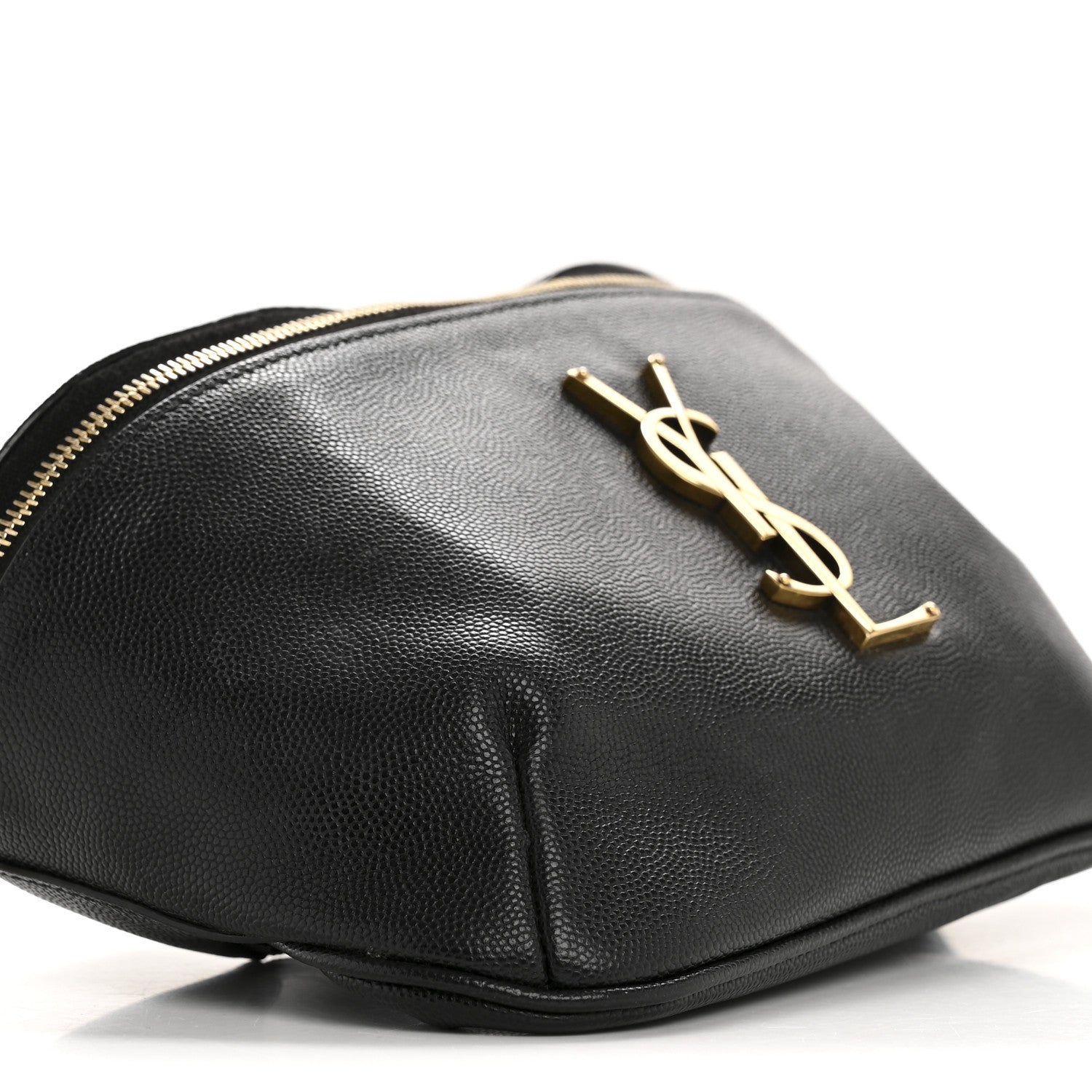 Saint Laurent Grain De Poudre Monogram Belt Bag Black 9 of 11